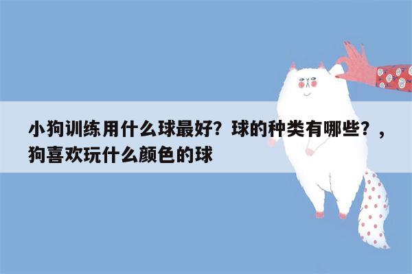 小狗训练用什么球最好？球的种类有哪些？,狗喜欢玩什么颜色的球  第1张